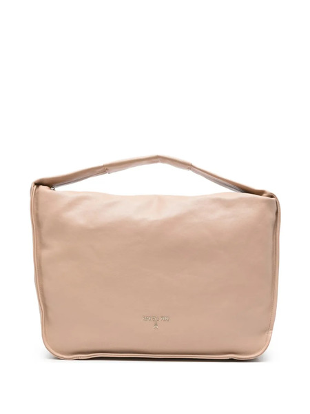  Patrizia Pepe Large Leather Shoulder Bag - Neutrals 