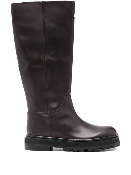  Patrizia Pepe Leather Knee-high Boots - Brown 