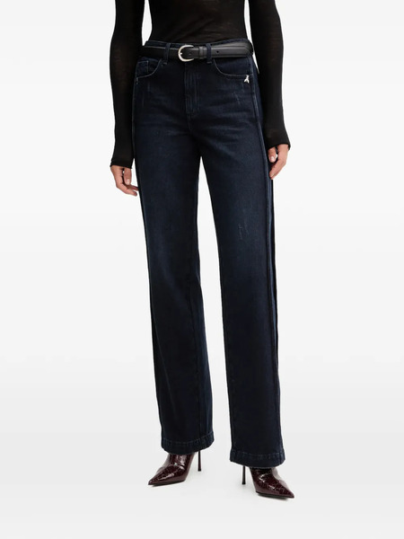  Patrizia Pepe Logo-appliqué Jeans - Blue 