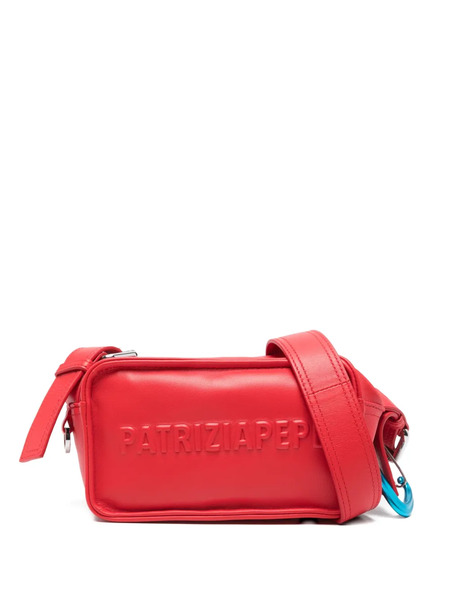  Patrizia Pepe Logo-embossed Crossbody Bag - Red 
