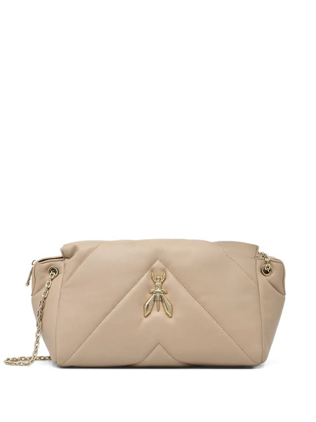  Patrizia Pepe Logo Plaque Cross Body Bag - Neutrals 