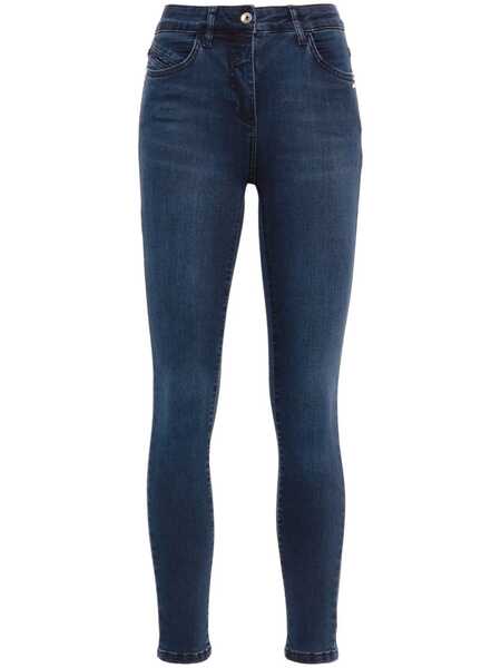  Patrizia Pepe Logo-plaque Jeans - Blue 