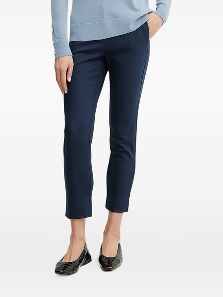  Patrizia Pepe Logo-plaque Side-pocket Trousers - Blue 
