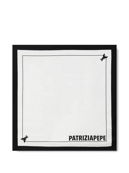  Patrizia Pepe Logo Scarf - White 