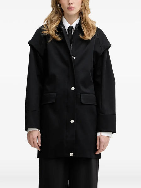 Patrizia Pepe Long-sleeves Coat - Black 