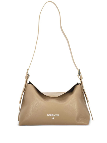 Patrizia Pepe Medium Never Complete Flap Shoulder Bag - Neutrals 