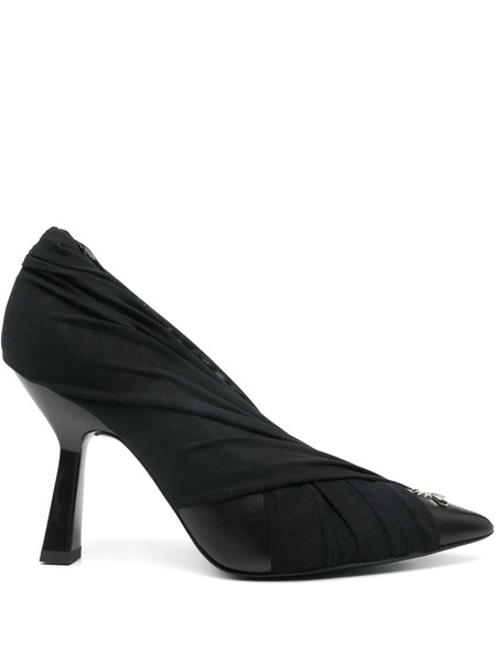  Patrizia Pepe 100mm Draped Pumps - Black 