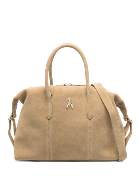  Patrizia Pepe New Business Suede Tote Bag - Neutrals 