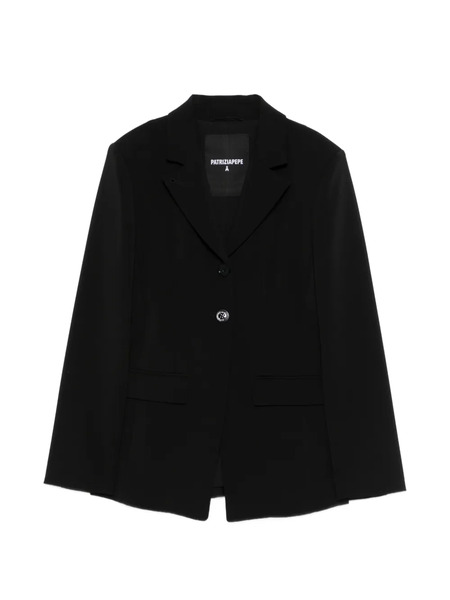  Patrizia Pepe Notched-lapels Blazer - Black 