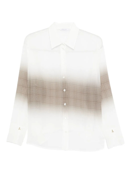  Patrizia Pepe Ombre-print Shirt - Neutrals 