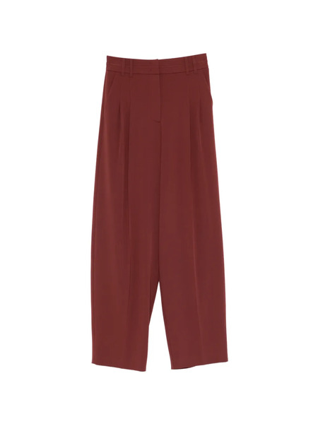  Patrizia Pepe Pleated Palazzo Pants - Red 