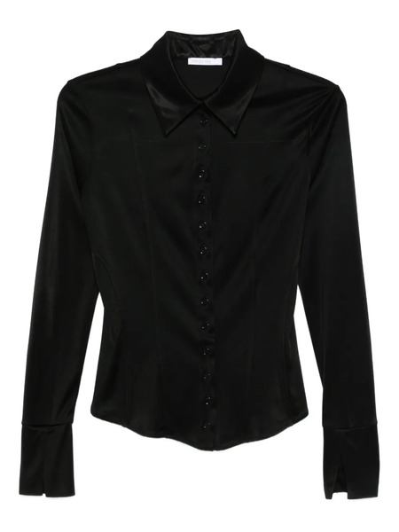  Patrizia Pepe Pointed-collar Blouse - Black 