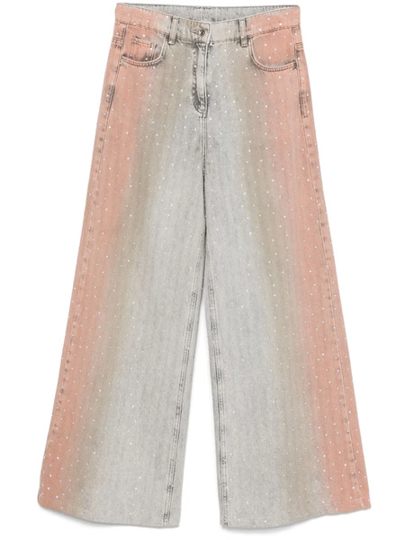  Patrizia Pepe Rhinestone-embellished Jeans - Grey 