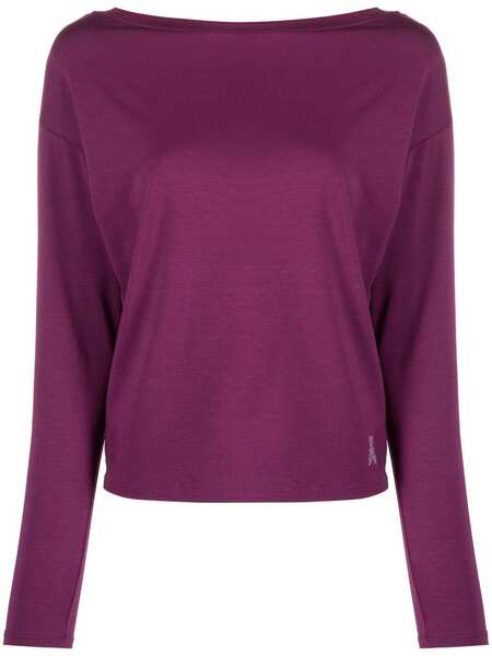  Patrizia Pepe Rhinestone-embellished Jersey Sweatshirt - Purple 