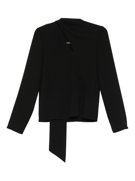  Patrizia Pepe Sash Fluid Blouse - Black 
