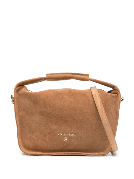  Patrizia Pepe Small Suede Tote Bag - Brown 