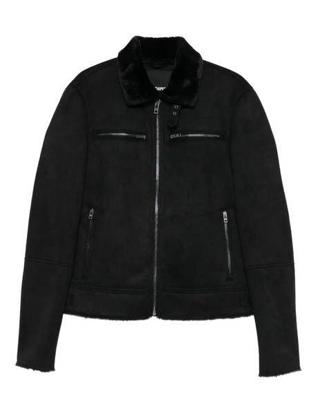  Patrizia Pepe Soft-collar Biker Jacket - Black 