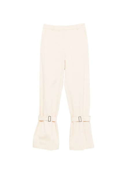  Patrizia Pepe Strap Cotton Trousers - Neutrals 