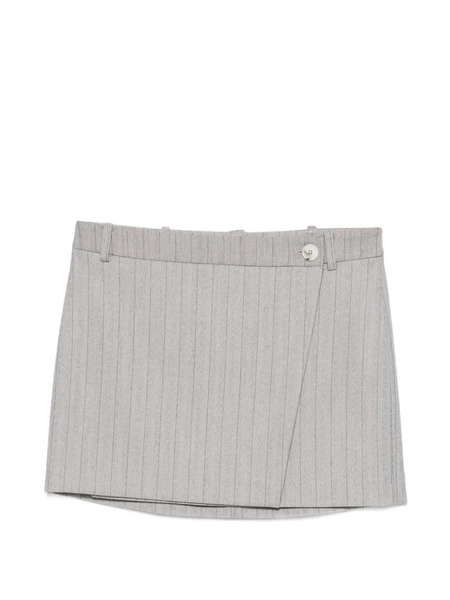  Patrizia Pepe Striped Mini Skirt - Grey 