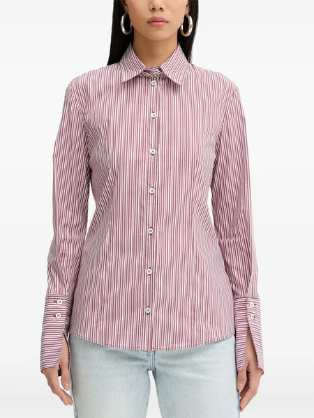  Patrizia Pepe Striped Shirt - Red 