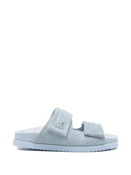  Patrizia Pepe Suede Flat Sandals - Blue 