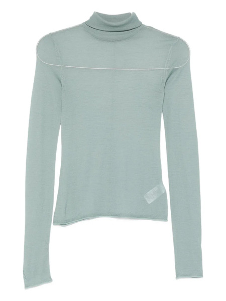  Patrizia Pepe Wool Turtleneck Sweater - Green 