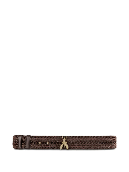 Patrizia Pepe Woven Charm Low-waisted Belt - Brown 