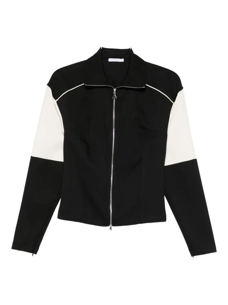  Patrizia Pepe Zip-up Sweatshirt - Black 