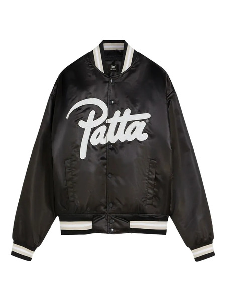  Patta Logo-print Bomber Jacket - Black 