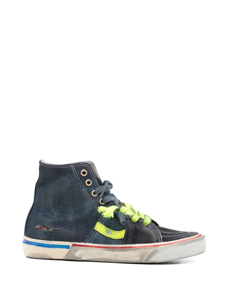  Paul Easterlin Caly Star Colourblock High-top Sneakers - Blue 