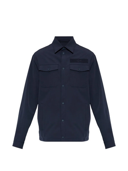  Paul & Shark Chest Pockets Appliqué Jacket - Blue 