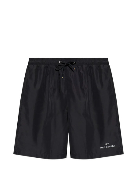  Paul & Shark Drawstring Swim Shorts - Black 