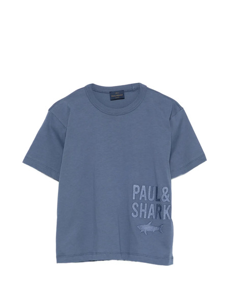  Paul & Shark Junior Embroidered-logo T-shirt - Blue 