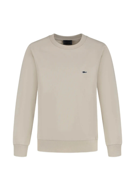  Paul & Shark Junior Logo-detail Crew-neck Sweatshirt - Neutrals 