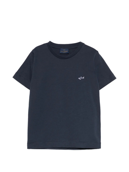 Paul & Shark Junior Logo-embroidered T-shirt - Blue 