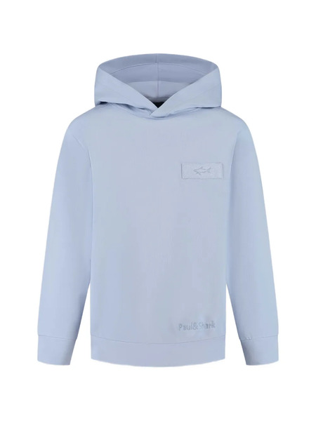  Paul & Shark Junior Logo Hooded Top - Blue 