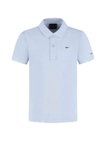  Paul & Shark Junior Logo Polo Shirt - Blue 