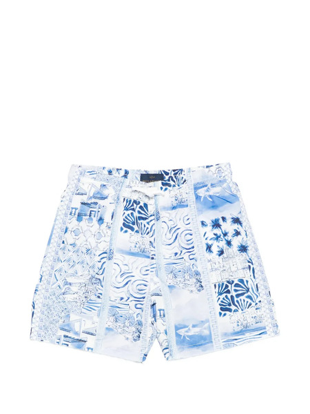  Paul & Shark Junior Patchwork Swim Shorts - White 