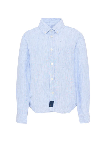  Paul & Shark Junior Pocket Striped Shirt - Blue 