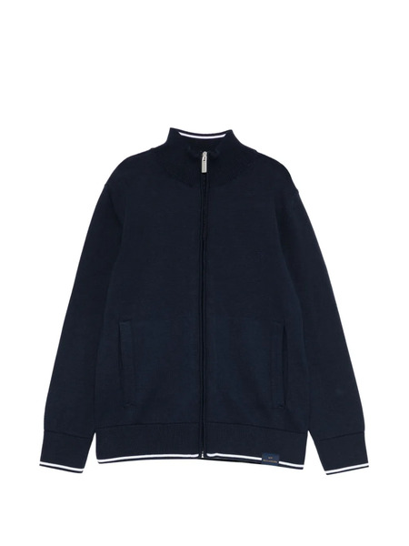  Paul & Shark Junior Zipped Side-pocket Cardigan - Blue 