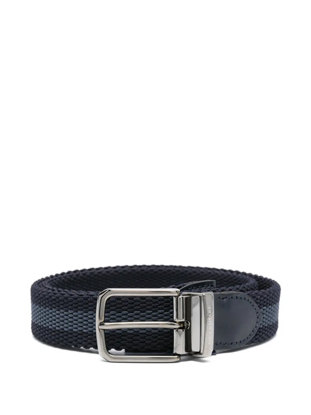 Paul & Shark Leather-trim Belt - Blue 