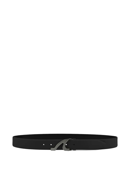  Paul & Shark Logo-buckle Leather Belt - Black 