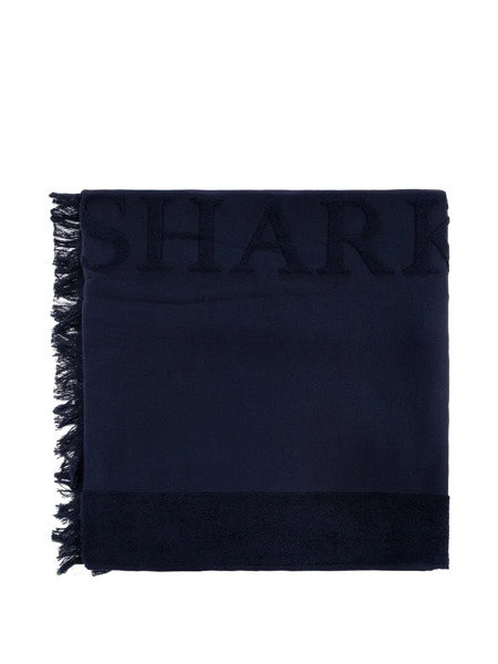  Paul & Shark Logo-embroidered Fringed Blanket - Blue 