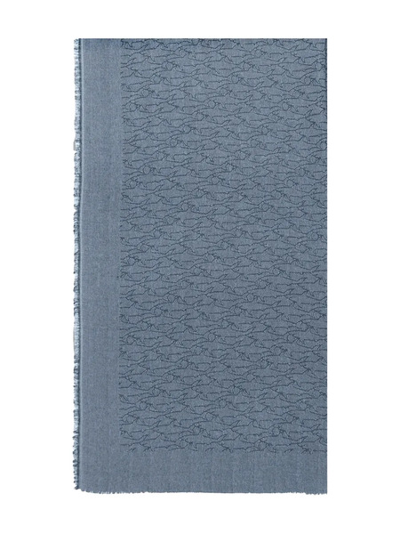  Paul & Shark Logo-jacquard Scarf - Blue 