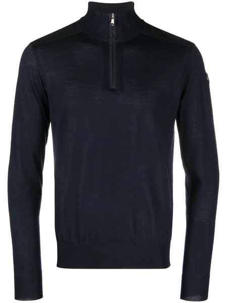  Paul & Shark Logo-patch Roll-neck Jumper - Blue 