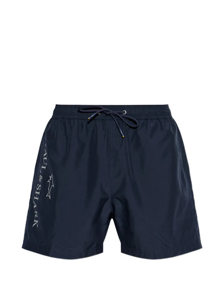  Paul & Shark Logo Swim Shorts - Blue 