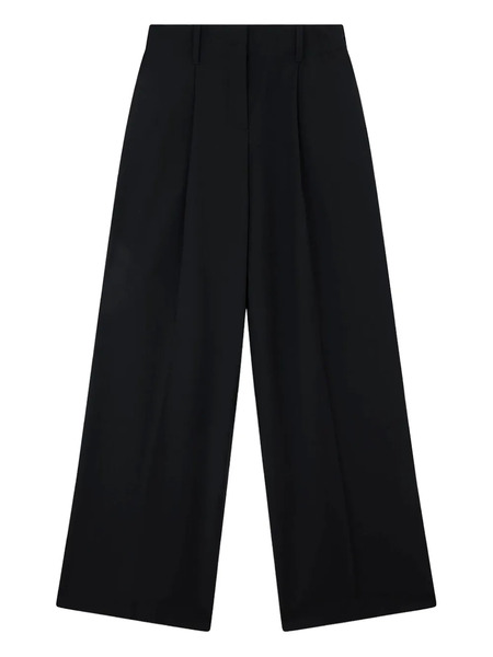 Paul & Shark Pleated Wide-leg Trousers - Black 