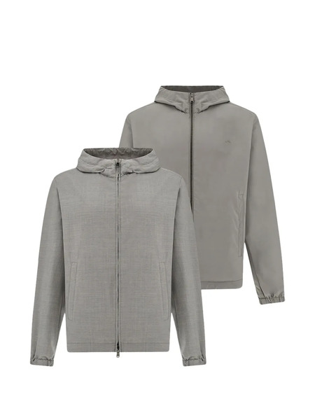  Paul & Shark Reversible Hooded Jacket - Grey 