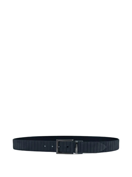  Paul & Shark Reversible Suede Belt - Blue 