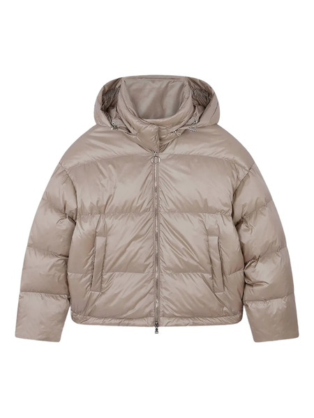  Paul & Shark Shiny Hooded Down Jacket - Neutrals 